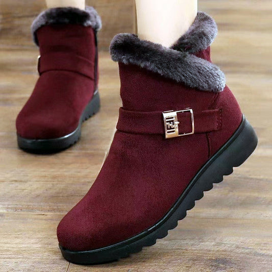 Anne – Warme Damenstiefel mit Plüschfutter und Reißverschluss