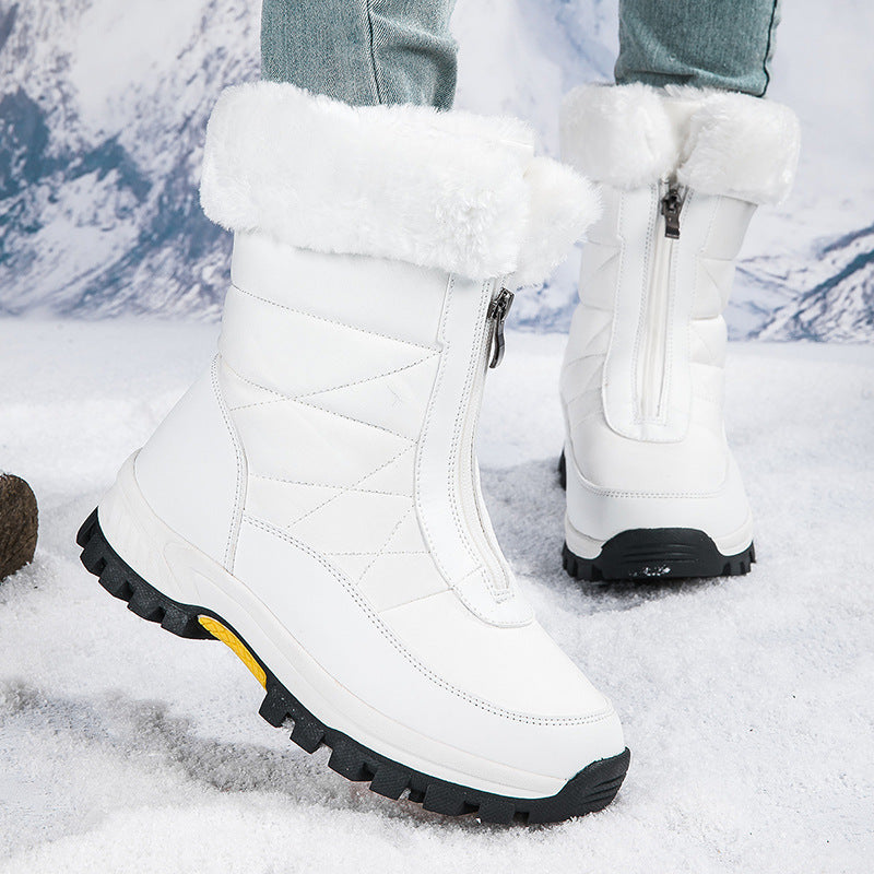 Janet – Leichte Damen-Schnürstiefel mit Reißverschluss