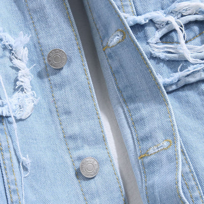 Ray – Europäische und Amerikanische Frühjahrs- und Herbst-Denimjacke für Herren