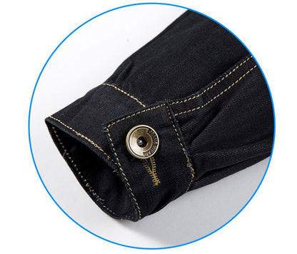 Joshua – Schwarze Denimjacke für Herren