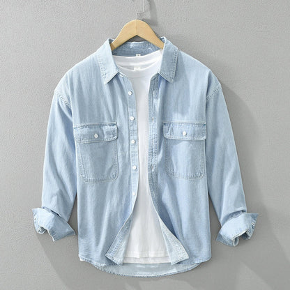 Marc – Künstlerisches Denim Cardigan im lockeren Casual-Stil