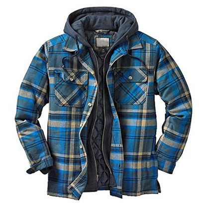 Lukas – Herren Flanelljacke mit Fleece-Fütterung für Herbst und Winter