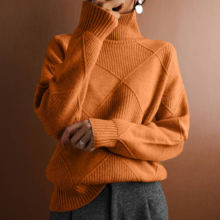 Linda – Langärmeliger Damenpullover für Herbst und Winter