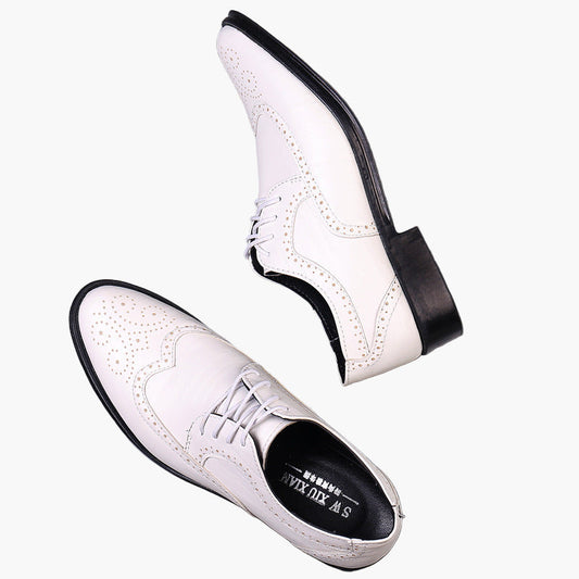 Herren Business Oxford Schuhe Klassisch Brogue Eleganz für Anzug & Büro
