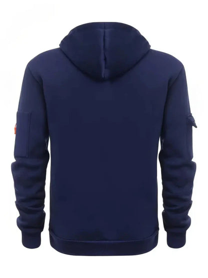 Herren Kapuzenpullover mit Zipper und Taschen – Urban Streetwear Hoodie für Alltag und Outdoor