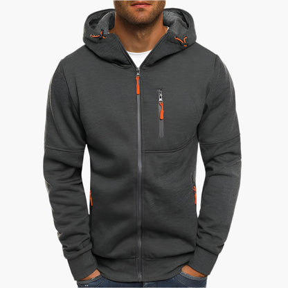 Herren Freizeit Kapuzenjacke mit Reißverschluss – Sportlicher Hoodie für Alltag & Training