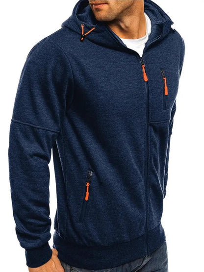 Herren Freizeit Kapuzenjacke mit Reißverschluss – Sportlicher Hoodie für Alltag & Training