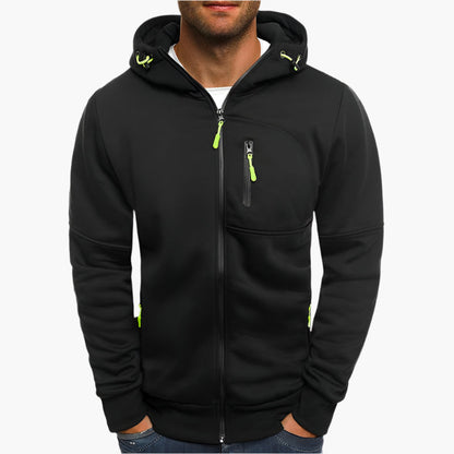 Herren Freizeit Kapuzenjacke mit Reißverschluss – Sportlicher Hoodie für Alltag & Training