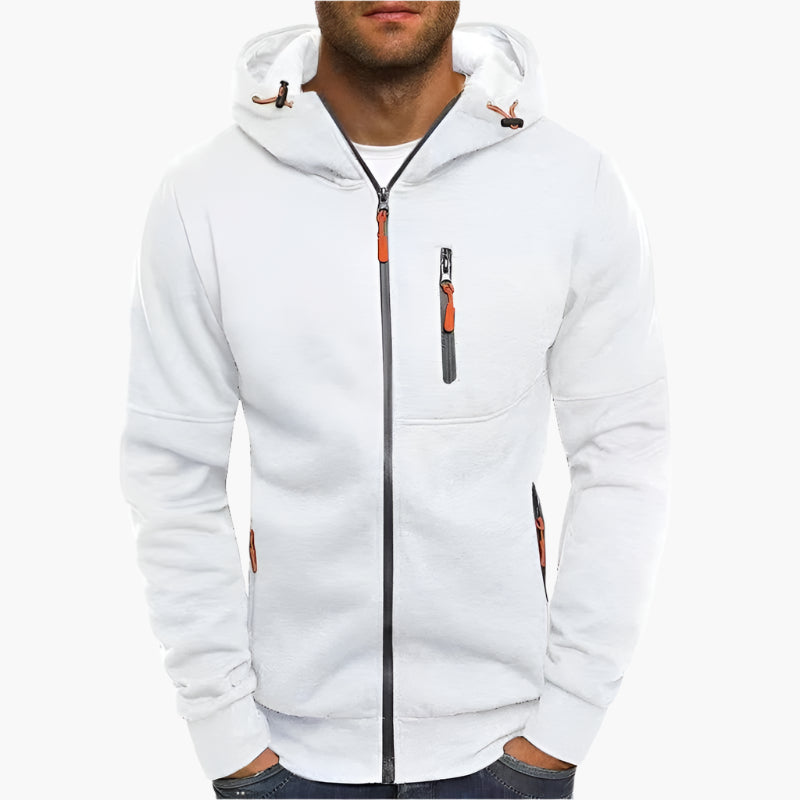 Herren Freizeit Kapuzenjacke mit Reißverschluss – Sportlicher Hoodie für Alltag & Training