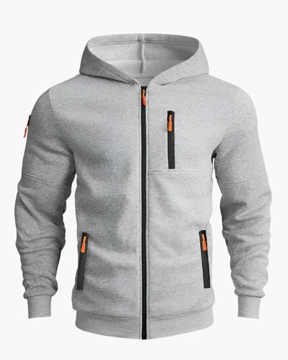 Herren Freizeit Kapuzenjacke mit Reißverschluss – Sportlicher Hoodie für Alltag & Training