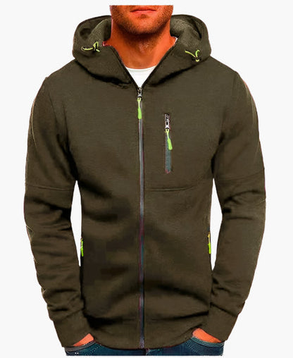 Herren Freizeit Kapuzenjacke mit Reißverschluss – Sportlicher Hoodie für Alltag & Training