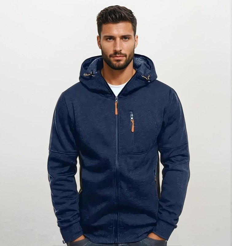 Herren Freizeit Kapuzenjacke mit Reißverschluss – Sportlicher Hoodie für Alltag & Training