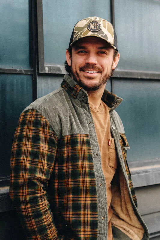 Herren Outdoor Flanelljacke im Karomuster – Freizeit- und Arbeitsjacke mit Fleece-Futter