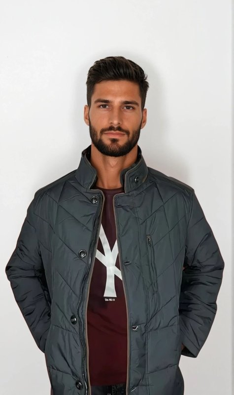 Herren Steppjacke im eleganten Business-Stil – Modisch, gefüttert & vielseitig