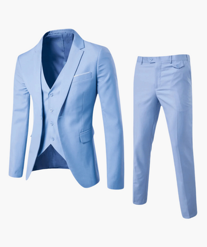 Herren Anzug 3-teilig – Klassischer Business & Hochzeitsanzug mit Weste