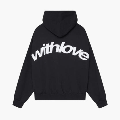 Herren Oversized Hoodie Streetwear mit Kapuze und „withlove“-Print – Urban Casual Style