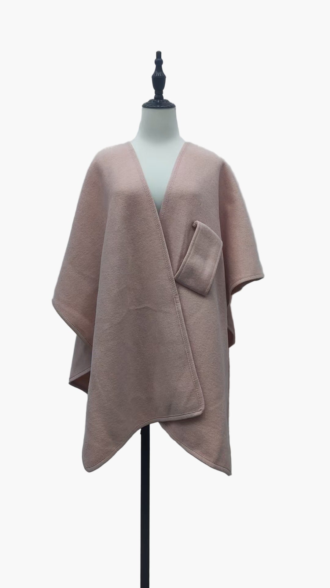 Damen Poncho-Schal mit Schlaufe – Eleganter Überwurf für Alltag & Büro