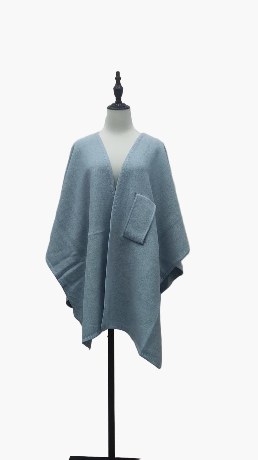 Damen Poncho-Schal mit Schlaufe – Eleganter Überwurf für Alltag & Büro