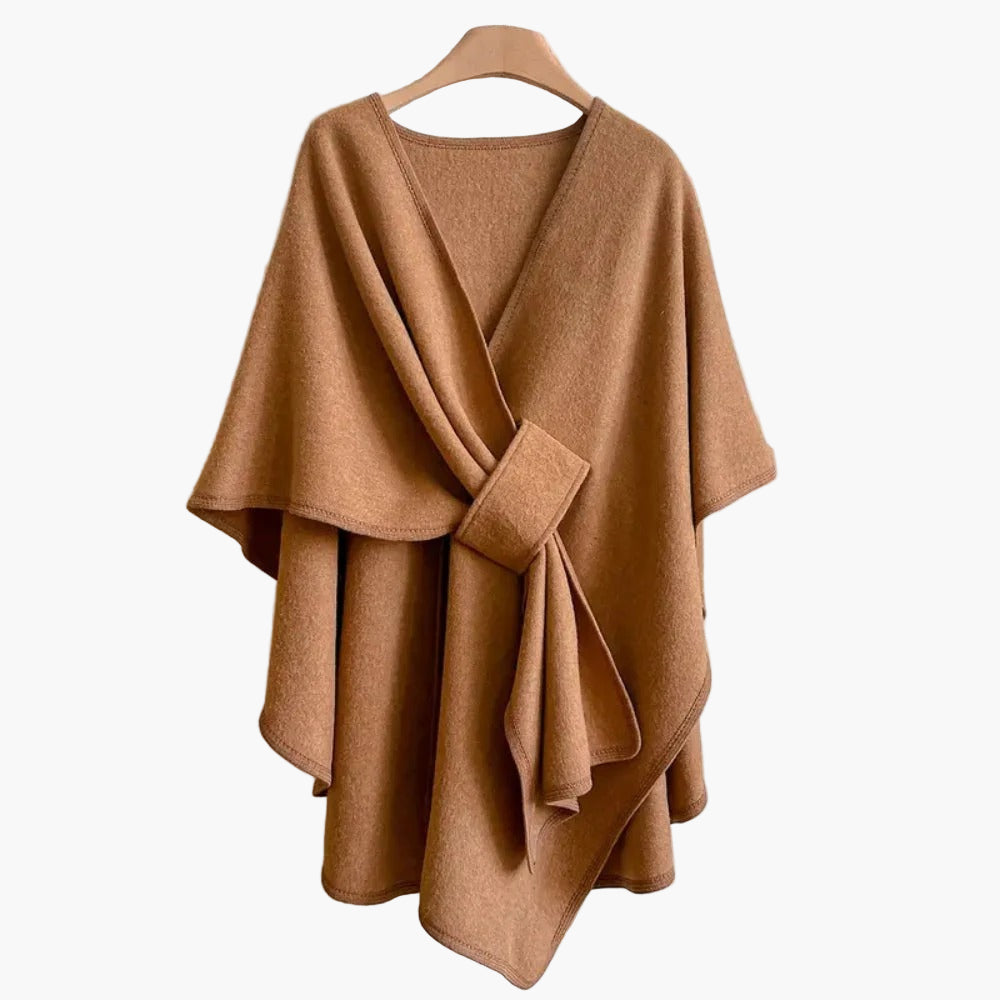 Damen Poncho-Schal mit Schlaufe – Eleganter Überwurf für Alltag & Büro