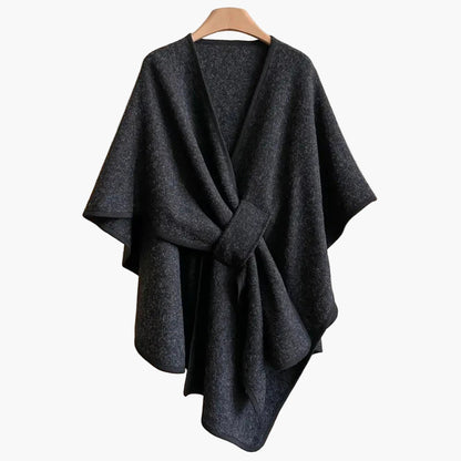 Damen Poncho-Schal mit Schlaufe – Eleganter Überwurf für Alltag & Büro