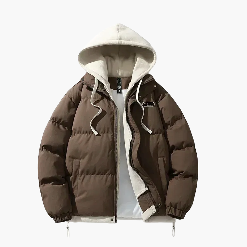 Herren Winter Steppjacke mit Kapuze – Modischer Outdoor Mantel für Freizeit & Alltag