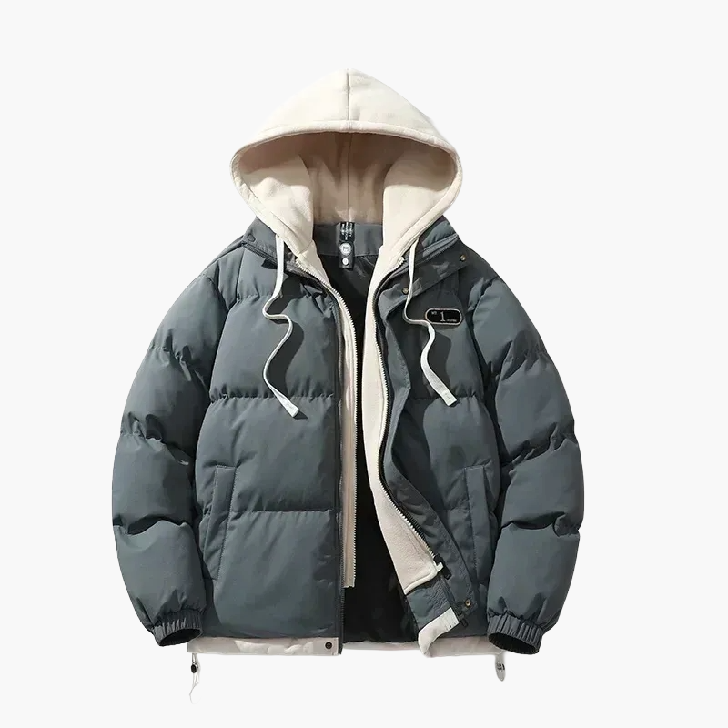 Herren Winter Steppjacke mit Kapuze – Modischer Outdoor Mantel für Freizeit & Alltag