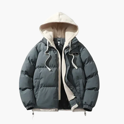 Herren Winter Steppjacke mit Kapuze – Modischer Outdoor Mantel für Freizeit & Alltag