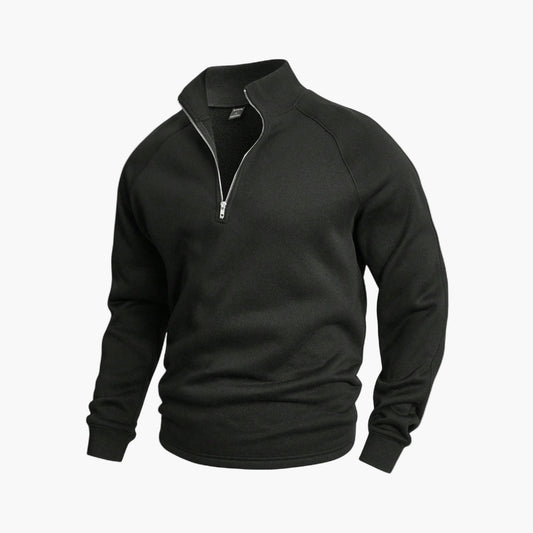 Herren Halb-Zip Pullover Freizeit & Komfort – Klassischer Herren Sweatshirt Style
