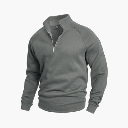 Herren Halb-Zip Pullover Freizeit & Komfort – Klassischer Herren Sweatshirt Style