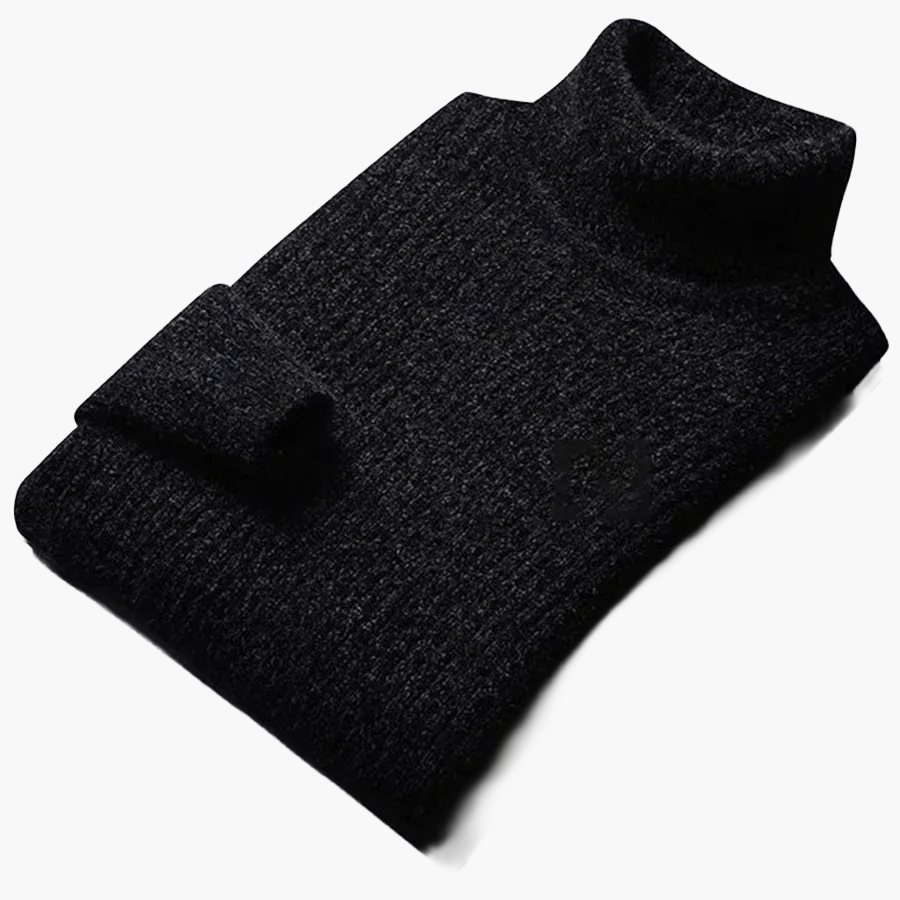 Herren Strickpullover mit Stehkragen – Klassischer Freizeit-Look für Herbst und Winter