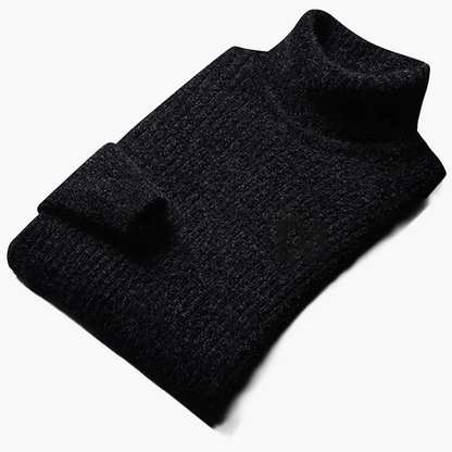 Herren Strickpullover mit Stehkragen – Klassischer Freizeit-Look für Herbst und Winter