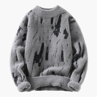 Herren Strickpullover Modern Relaxed Fit – Gemustert & Kuschelig für Herbst und Winter