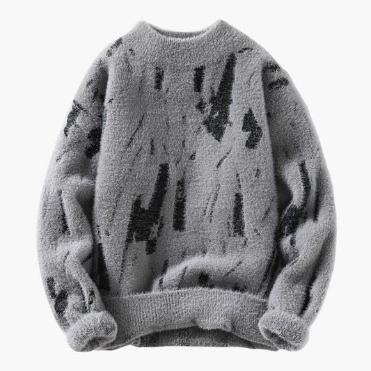 Herren Strickpullover Modern Relaxed Fit – Gemustert & Kuschelig für Herbst und Winter