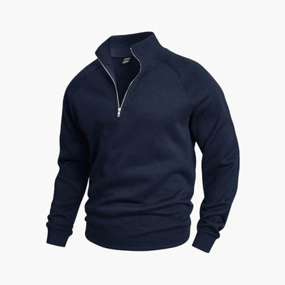 Herren Halb-Zip Pullover Freizeit & Komfort – Klassischer Herren Sweatshirt Style