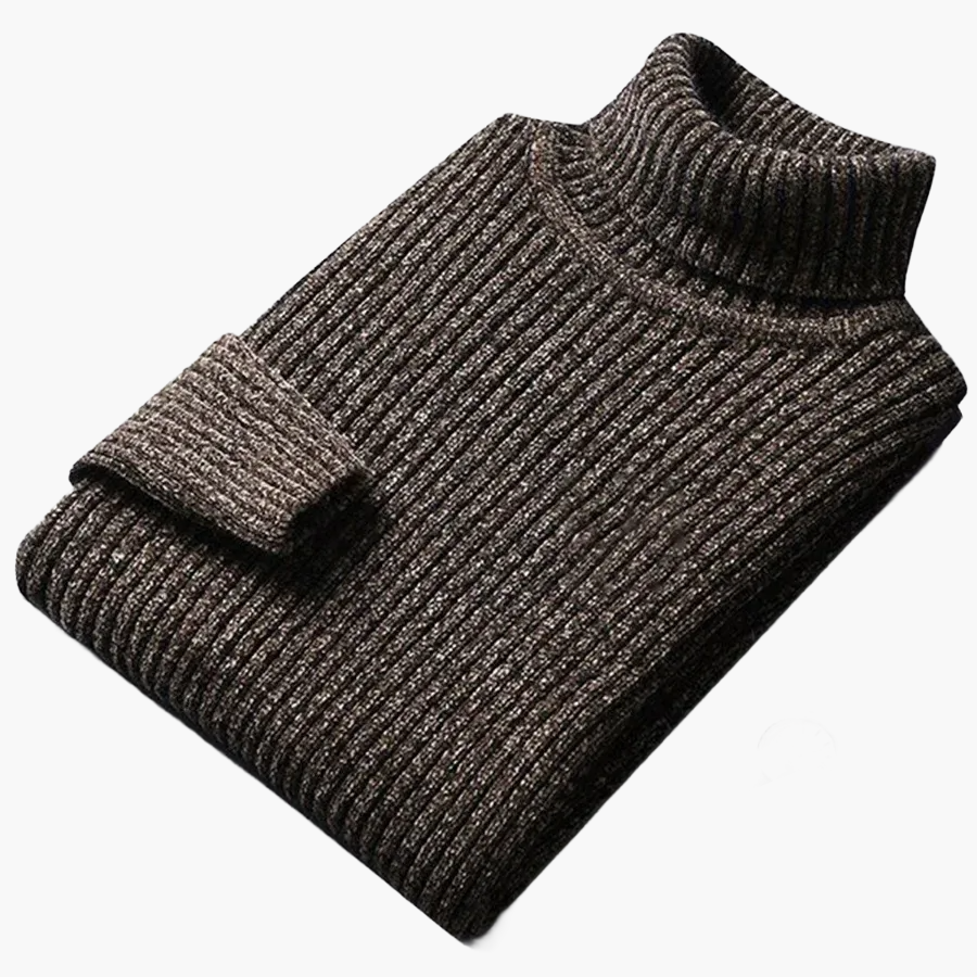 Herren Strickpullover mit Stehkragen – Klassischer Freizeit-Look für Herbst und Winter