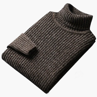 Herren Strickpullover mit Stehkragen – Klassischer Freizeit-Look für Herbst und Winter