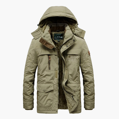 Herren Winter Parka Outdoor Jacke mit Kapuze – Warm & Strapazierfähig, Casual Streetwear