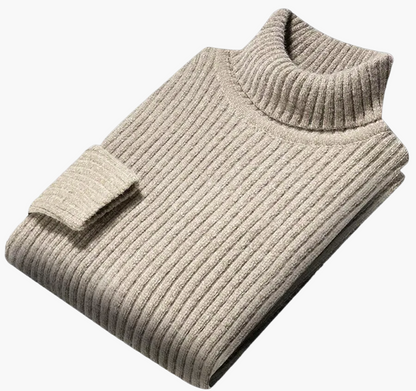 Herren Strickpullover mit Stehkragen – Klassischer Freizeit-Look für Herbst und Winter