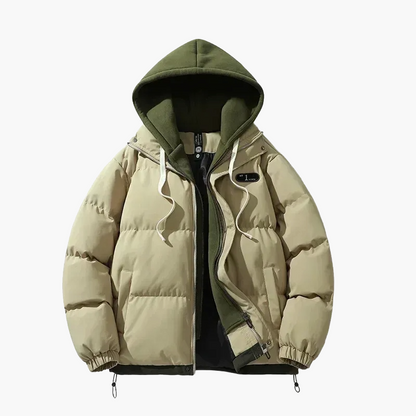 Herren Winter Steppjacke mit Kapuze – Modischer Outdoor Mantel für Freizeit & Alltag