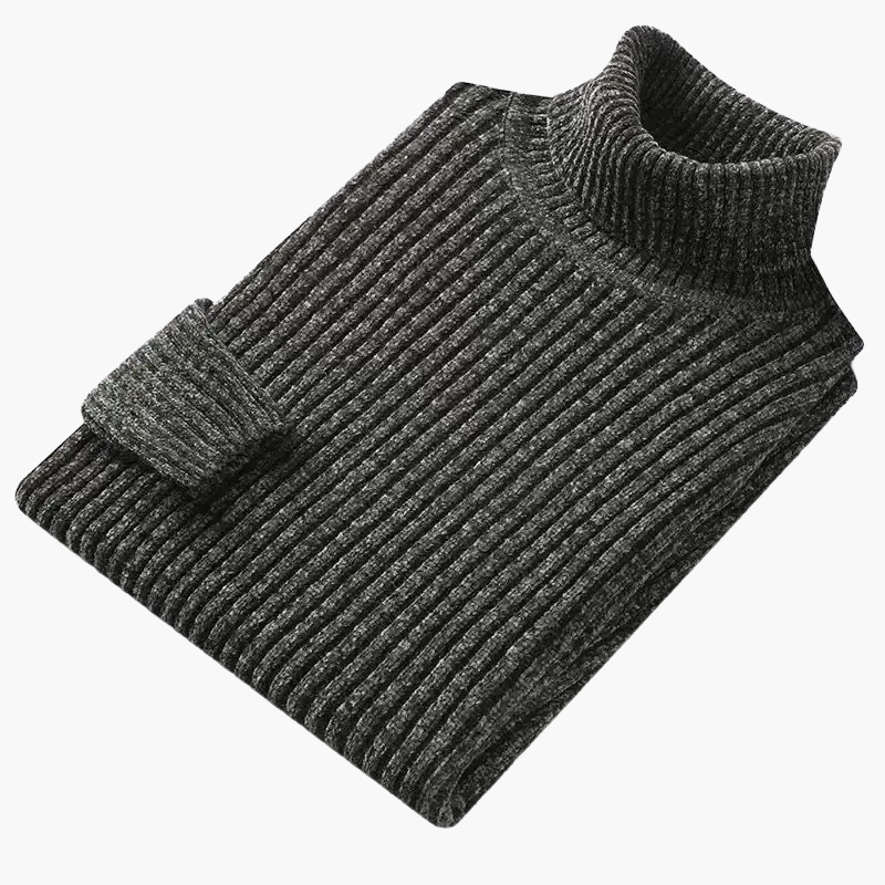 Herren Strickpullover mit Stehkragen – Klassischer Freizeit-Look für Herbst und Winter