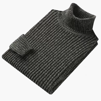 Herren Strickpullover mit Stehkragen – Klassischer Freizeit-Look für Herbst und Winter