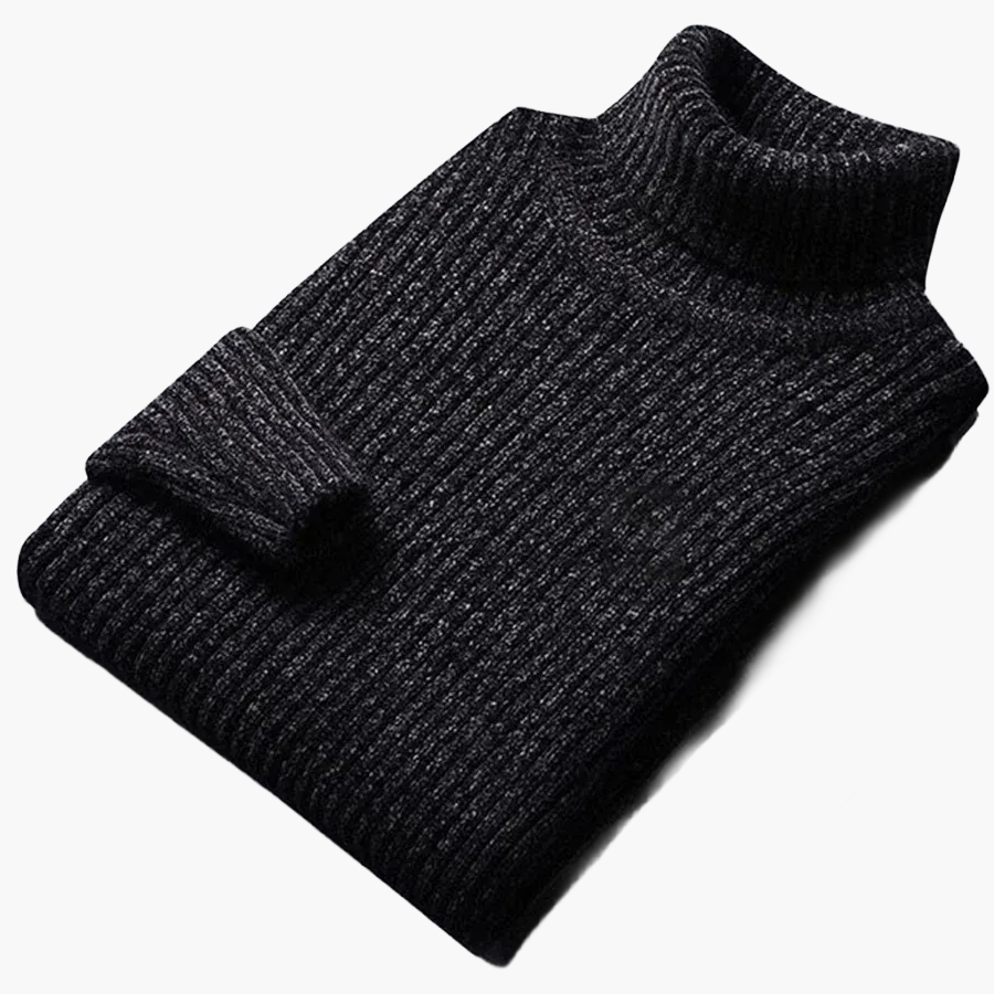 Herren Strickpullover mit Stehkragen – Klassischer Freizeit-Look für Herbst und Winter