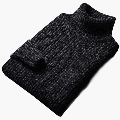 Herren Strickpullover mit Stehkragen – Klassischer Freizeit-Look für Herbst und Winter