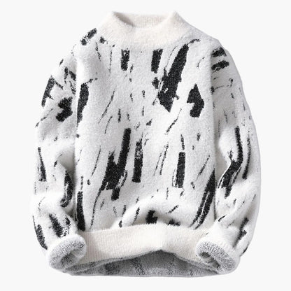 Herren Strickpullover Modern Relaxed Fit – Gemustert & Kuschelig für Herbst und Winter