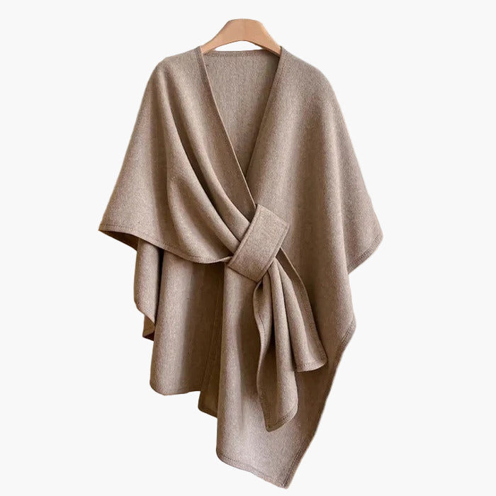 Damen Poncho-Schal mit Schlaufe – Eleganter Überwurf für Alltag & Büro