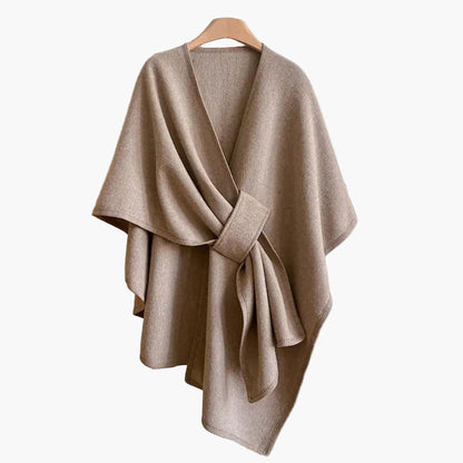 Damen Poncho-Schal mit Schlaufe – Eleganter Überwurf für Alltag & Büro