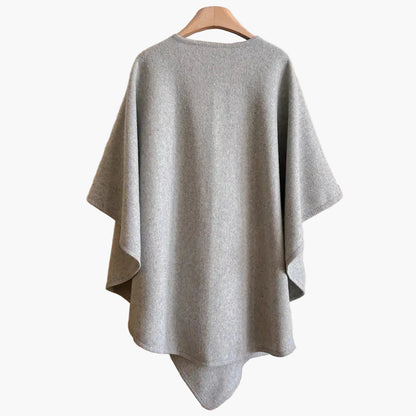 Damen Poncho-Schal mit Schlaufe – Eleganter Überwurf für Alltag & Büro