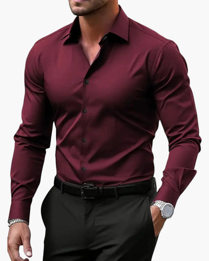 Herren Business Freizeithemd Slim Fit Langarm – Eleganter Allrounder für Büro & Alltag