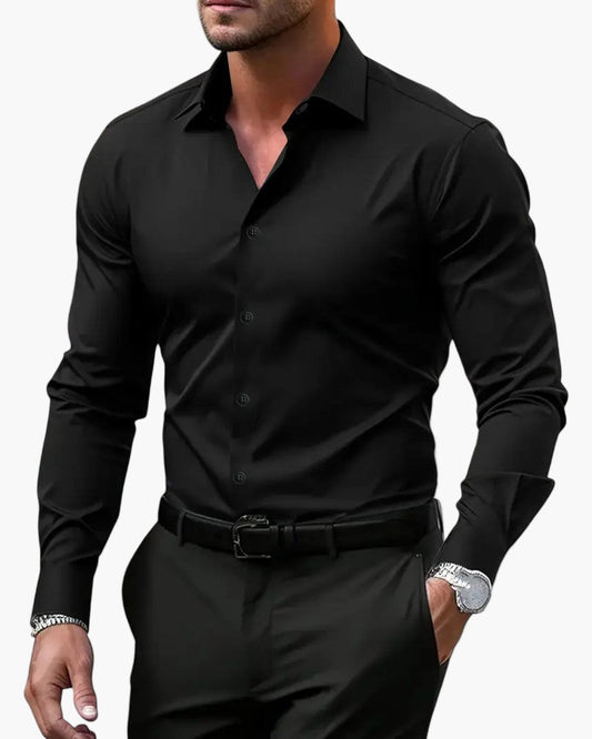 Herren Business Freizeithemd Slim Fit Langarm – Eleganter Allrounder für Büro & Alltag