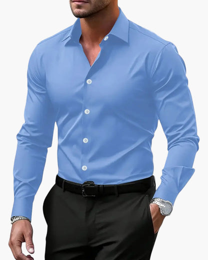 Herren Business Freizeithemd Slim Fit Langarm – Eleganter Allrounder für Büro & Alltag